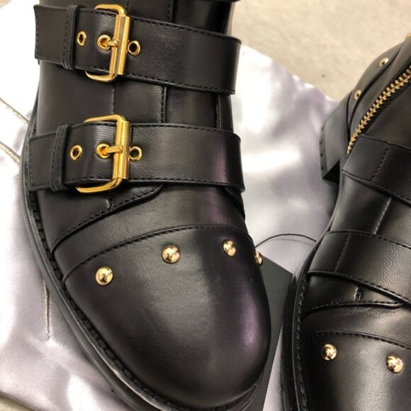 RARE NIB Giuseppe Zanotti studded buckle boots - Picture 8 of 9